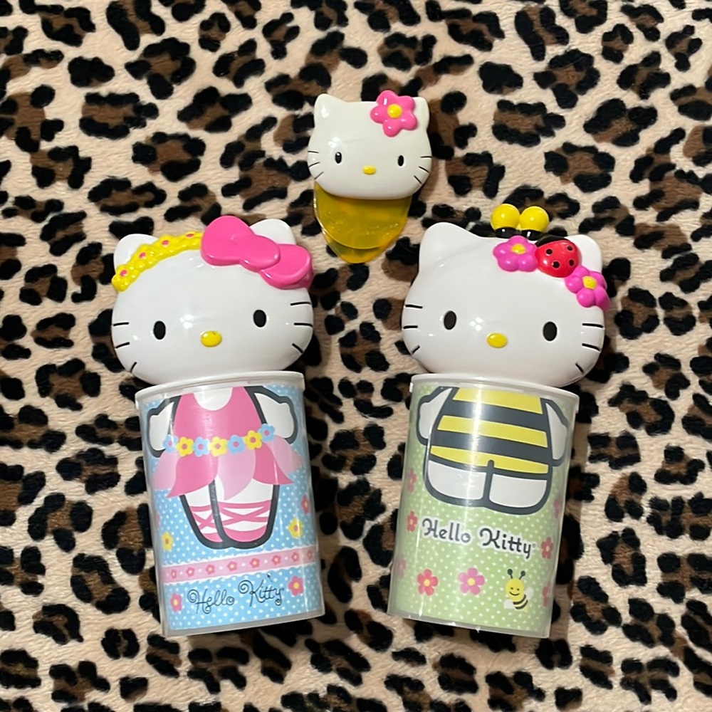 2007 Sanrio HELLO KITTY 🎀 Ballerina LadyBug Cup Clip Mcdonald's Happy Meal Toy